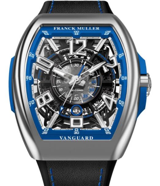 Franck Muller Vanguard Racing Skeleton Replica Watch V 45 SC DT SQT RCG (BL) AC